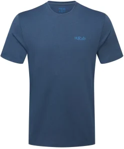 T-Shirts & Baselayers-Rab Mens Mantle Ridge Tee - Tempest Blue