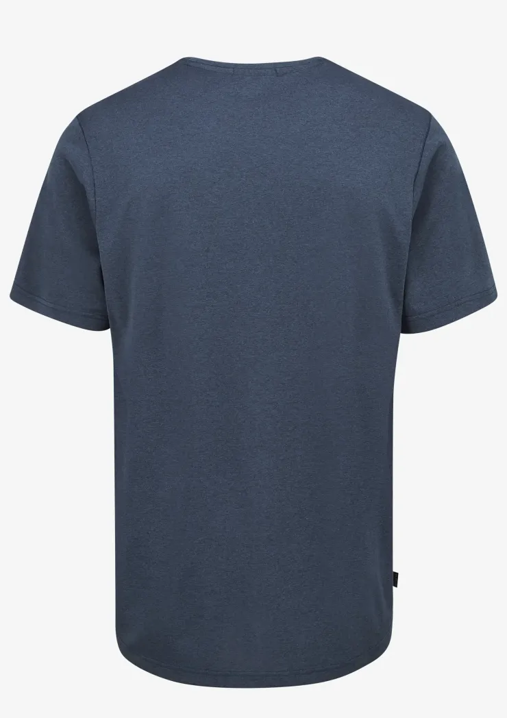 T-Shirts & Baselayers-Rab Mens Mantle Tee - Tempest Blue