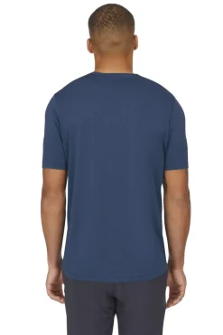 T-Shirts & Baselayers-Rab Mens Mantle Tee - Tempest Blue