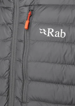 Insulated Jackets-Rab Mens Microlight Alpine Jacket - Graphene