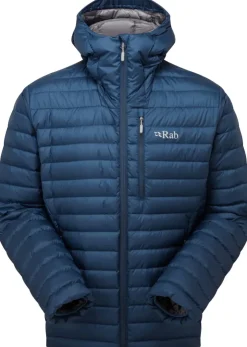 Insulated Jackets-Rab Mens Microlight Alpine Jacket - Tempest Blue