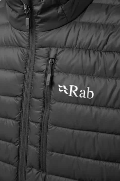 Insulated Jackets-Rab Mens Microlight Jacket - Black