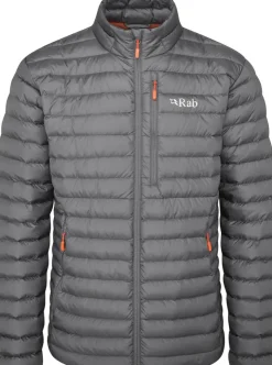 Insulated Jackets-Rab Mens Microlight Jacket - Graphene