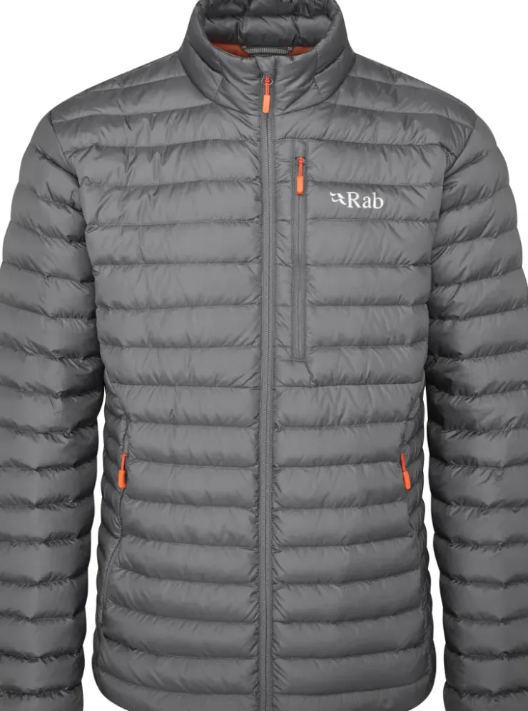 Insulated Jackets-Rab Mens Microlight Jacket - Graphene