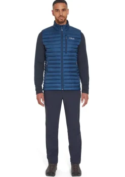 Vests & Gilets-Rab Mens Microlight Vest - Tempest Blue