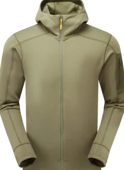 Fleece & Mid Layer-Rab Mens Modulus Hoody - Light Khaki