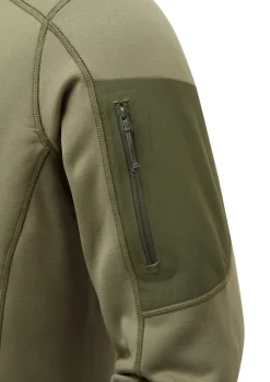 Fleece & Mid Layer-Rab Mens Modulus Pull-On - Light Khaki