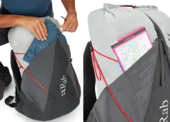 Fast & Light Rucksacks And Vests-Rab Mens Muon 40 Rucksack - Pewter-Graphene