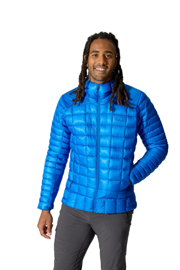 Insulated Jackets-Rab Mens Mythic Alpine Light Jacket - Maya Blue