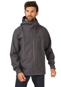 Waterproof Jackets-Rab Mens Namche GTX Jacket - Graphene