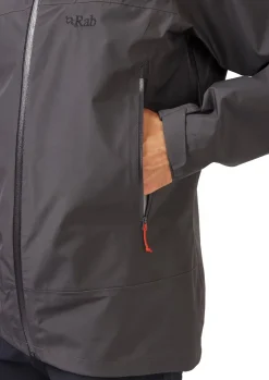 Waterproof Jackets-Rab Mens Namche GTX Jacket - Graphene