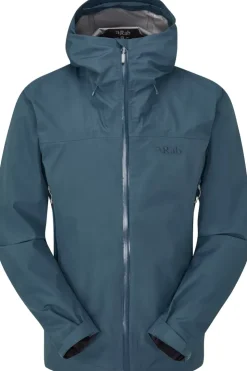 Waterproof Jackets-Rab Mens Namche GTX Jacket - Orion Blue