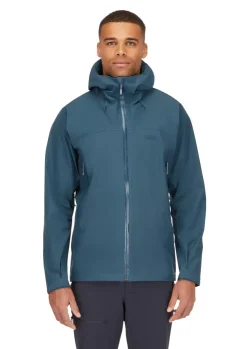 Waterproof Jackets-Rab Mens Namche GTX Jacket - Orion Blue