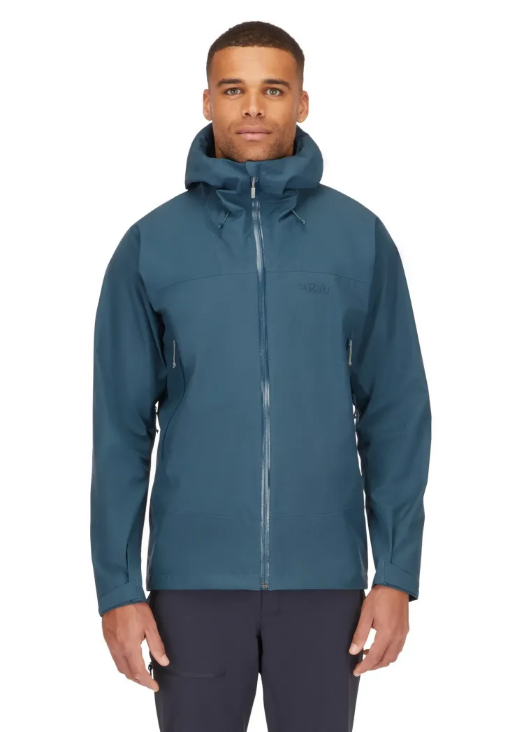 Waterproof Jackets-Rab Mens Namche GTX Jacket - Orion Blue