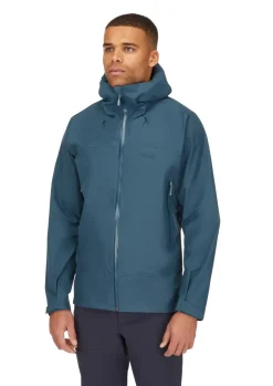 Waterproof Jackets-Rab Mens Namche GTX Jacket - Orion Blue