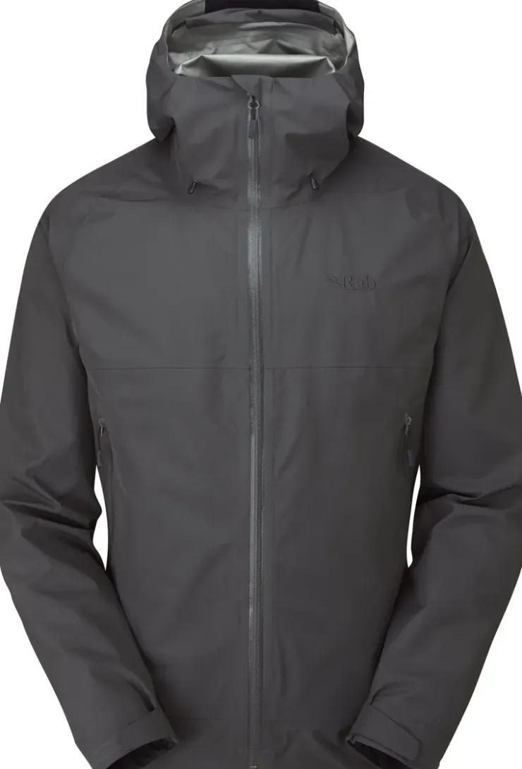 Waterproof Jackets-Rab Mens Namche Paclite Jacket - Graphene