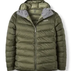 Insulated Jackets-Rab Mens Nebula Pro Jacket - Army