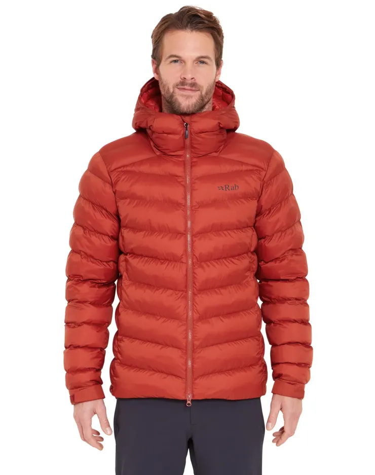 Insulated Jackets-Rab Mens Nebula Pro Jacket - Tuscan Red