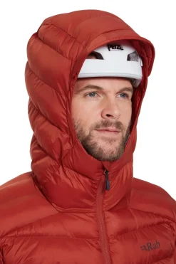 Insulated Jackets-Rab Mens Nebula Pro Jacket - Tuscan Red