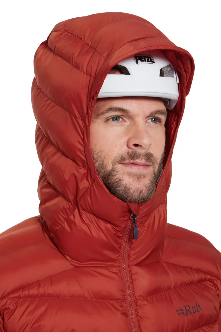 Insulated Jackets-Rab Mens Nebula Pro Jacket - Tuscan Red