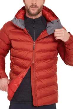 Insulated Jackets-Rab Mens Nebula Pro Jacket - Tuscan Red
