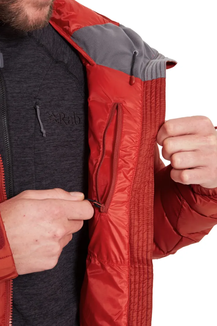 Insulated Jackets-Rab Mens Nebula Pro Jacket - Tuscan Red