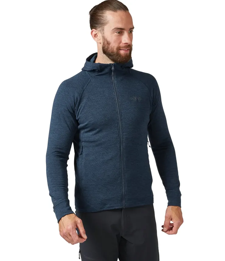 Fleece & Mid Layer-Rab Mens Nexus Hoody - Deep Ink
