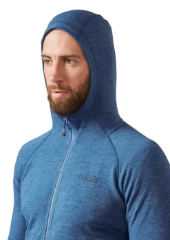 Fleece & Mid Layer-Rab Mens Nexus Hoody - Denim