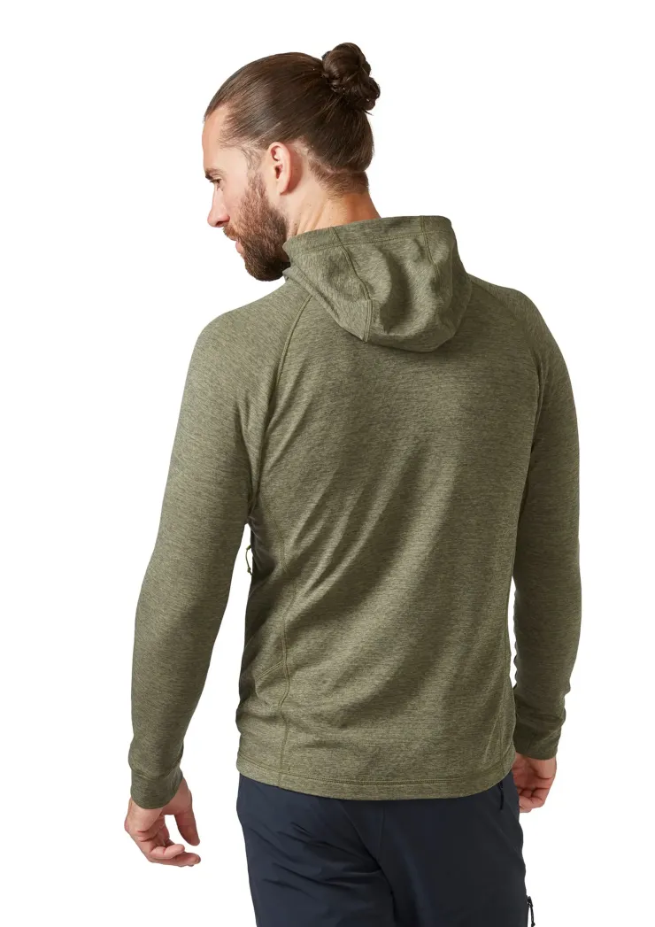 Fleece & Mid Layer-Rab Mens Nexus Hoody - Light Khaki