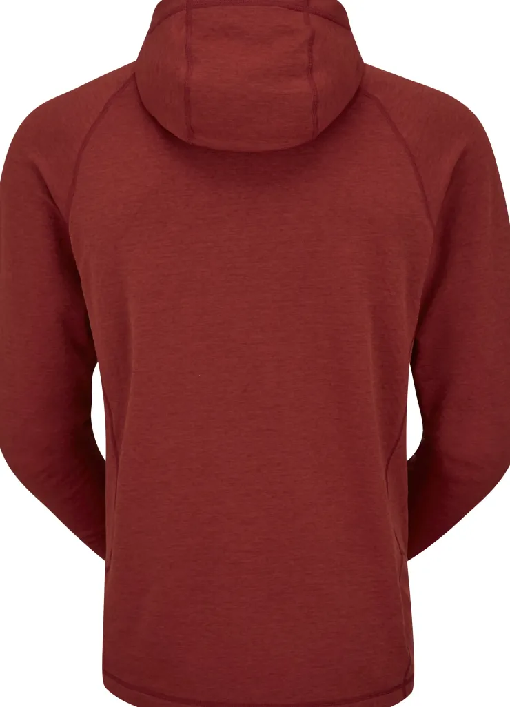 Fleece & Mid Layer-Rab Mens Nexus Hoody - Tuscan Red