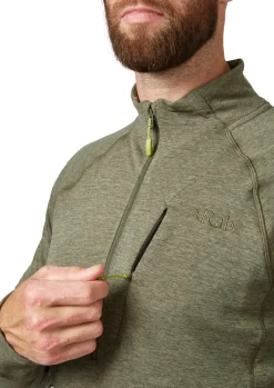 Fleece & Mid Layer-Rab Mens Nexus Pull-On - Light Khaki