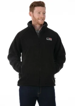 Fleece & Mid Layer-Rab Mens Original Pile Jacket - Black