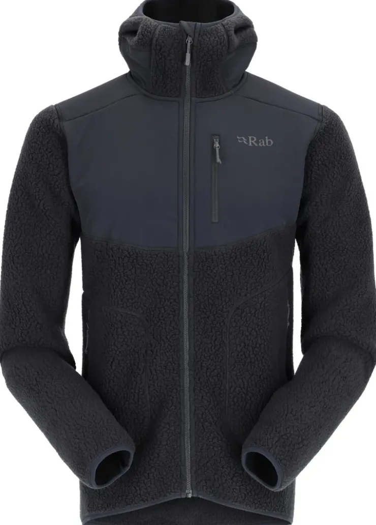 Fleece & Mid Layer-Rab Mens Outpost Hoody - Beluga