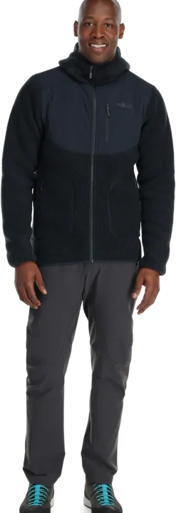 Fleece & Mid Layer-Rab Mens Outpost Hoody - Beluga