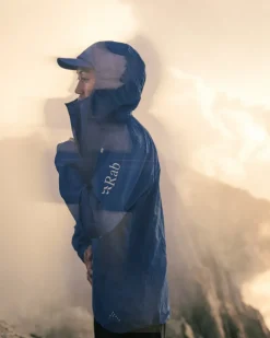 Waterproof Jackets-Rab Mens Phantom Jacket - Maya Blue