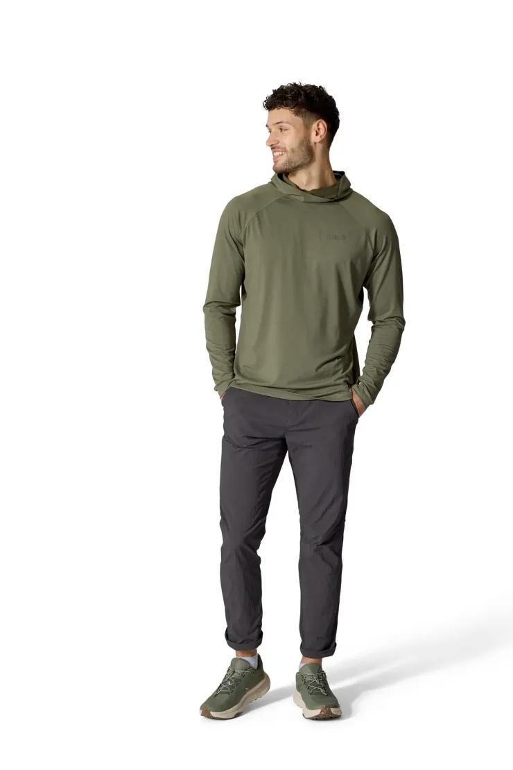 T-Shirts & Baselayers-Rab Mens Rivelin Hoody - Light Khaki