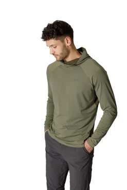 T-Shirts & Baselayers-Rab Mens Rivelin Hoody - Light Khaki