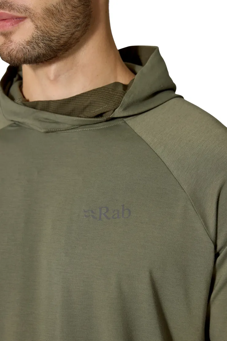 T-Shirts & Baselayers-Rab Mens Rivelin Hoody - Light Khaki