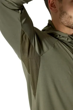 T-Shirts & Baselayers-Rab Mens Rivelin Hoody - Light Khaki