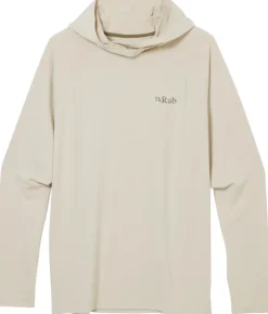 T-Shirts & Baselayers-Rab Mens Rivelin Hoody - Pebble