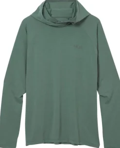 T-Shirts & Baselayers-Rab Mens Rivelin Hoody - Sage