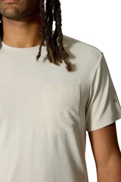 T-Shirts & Baselayers-Rab Mens Rivelin Pocket Tee - Pebble