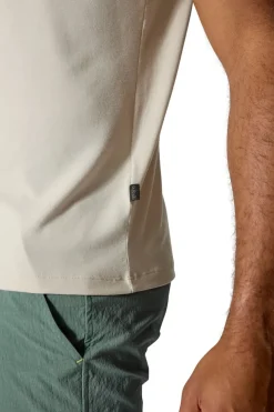 T-Shirts & Baselayers-Rab Mens Rivelin Pocket Tee - Pebble