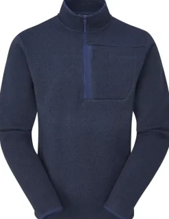 Fleece & Mid Layer-Rab Mens Ryvoan Pull-On - Deep Ink