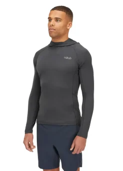 T-Shirts & Baselayers-Rab Mens Sonic Hoody - Graphene