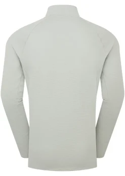 T-Shirts & Baselayers-Rab Mens Sonic LS Zip-T - Light Zinc