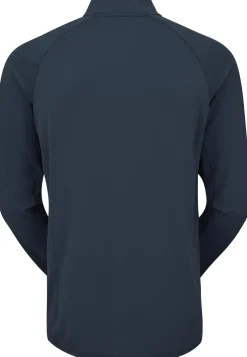 T-Shirts & Baselayers-Rab Mens Sonic LS Zip-T - Tempest Blue