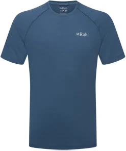 T-Shirts & Baselayers-Rab Mens Sonic Tee - Tempest Blue