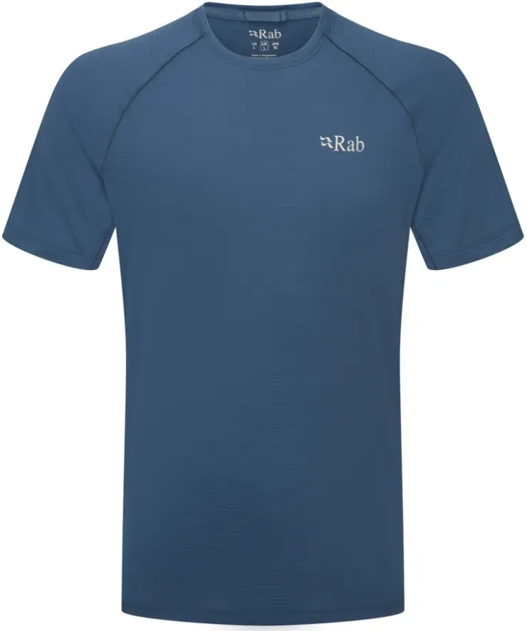 T-Shirts & Baselayers-Rab Mens Sonic Tee - Tempest Blue