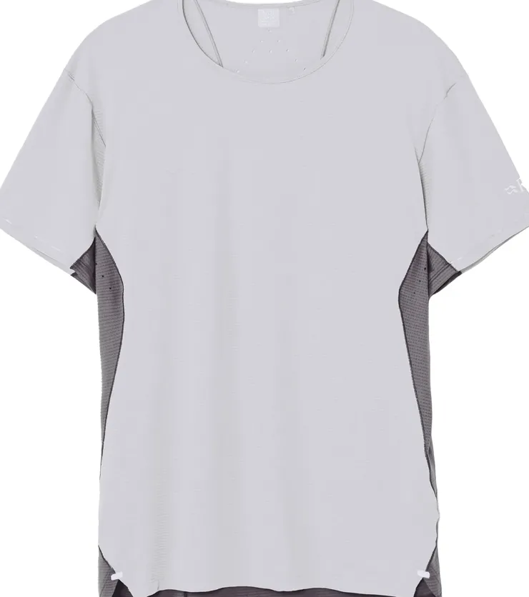 T-Shirts & Baselayers-Rab Mens Sonic Ultra Tee - Light Zinc-Graphene
